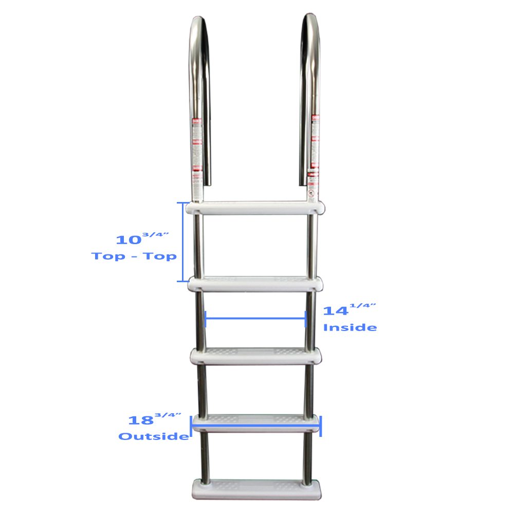 Aqua Select&reg; Stainless Steel In-Pool Ladder (Various Step Options)