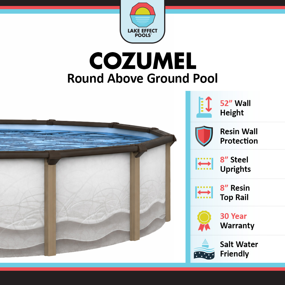 Cozumel by Lake Effect Pools® Round Above Ground Pool Kit