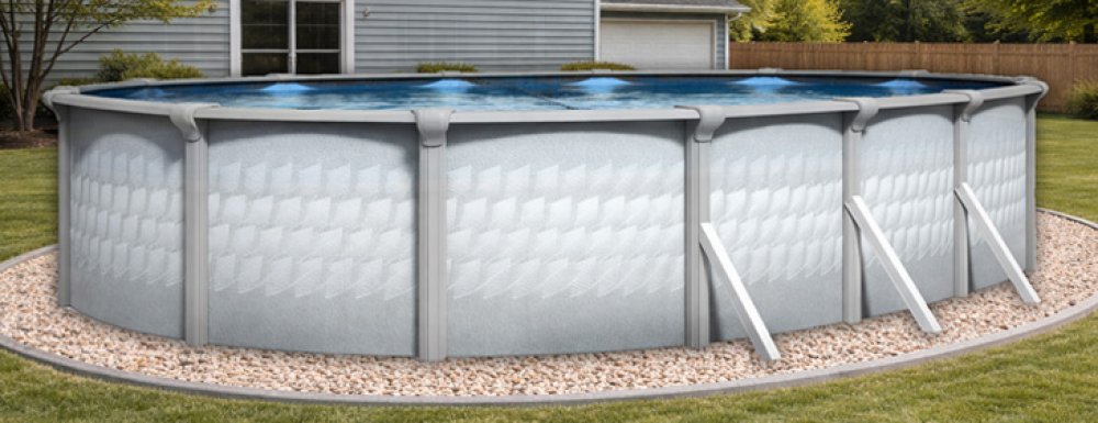 Testudo by Lake Effect Pools® Oval Above Ground Pool Kit