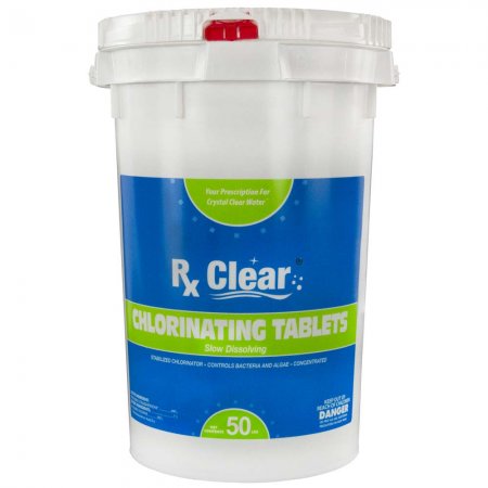 3" Rx Clear® Chlorinating Tabs 50 lbs