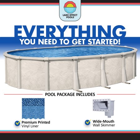 Fallston by Lake Effect Pools® Oval Above Ground Pool Kit