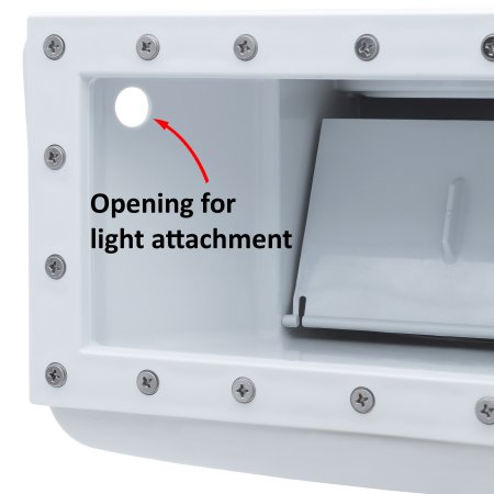 Rx Clear&reg; Wide-Mouth Skimmer for Above Ground Swimming Pools - White
