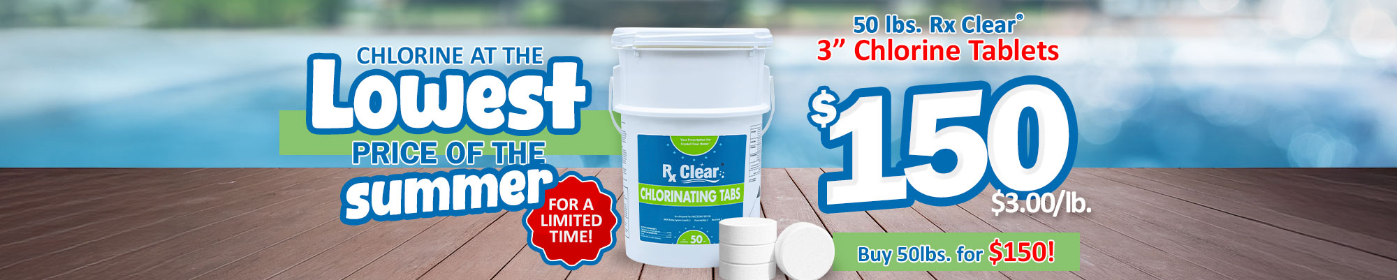 Rx Clear® Chlorine - Tablets & Granular