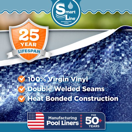 SmartLine® Oval Blue Wave Overlap Liner 48" / 52" 25 Gauge (Various Sizes)