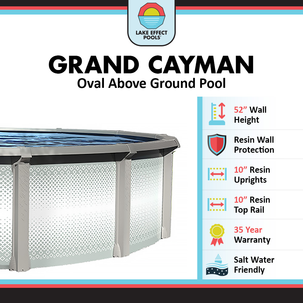 Grand Cayman by Lake Effect Pools® Oval Above Ground Pool Kit