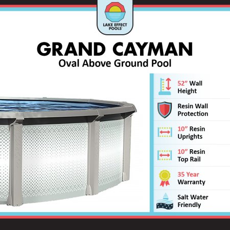 Grand Cayman by Lake Effect Pools® Oval Above Ground Pool Kit