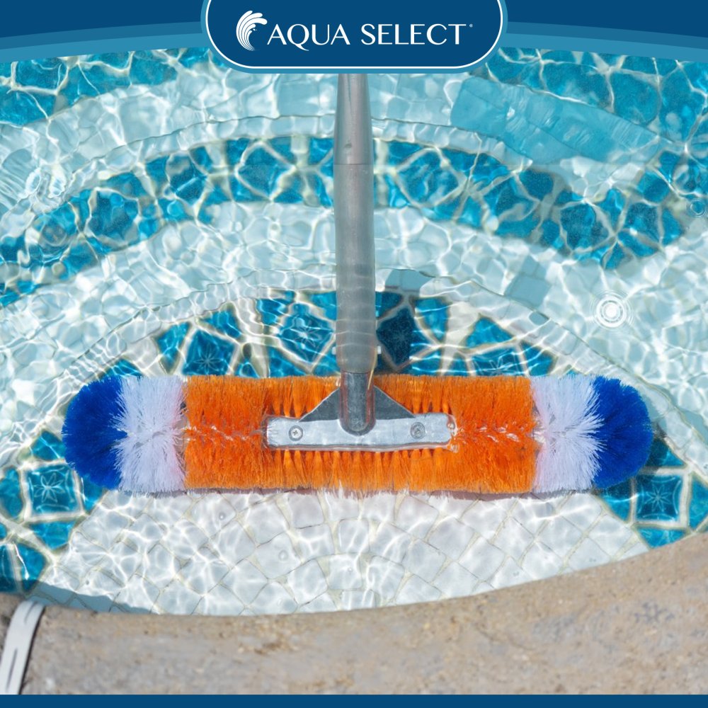 Aqua Select® 18 Inch 360° Brush For Swimming Pool Wall & Floor