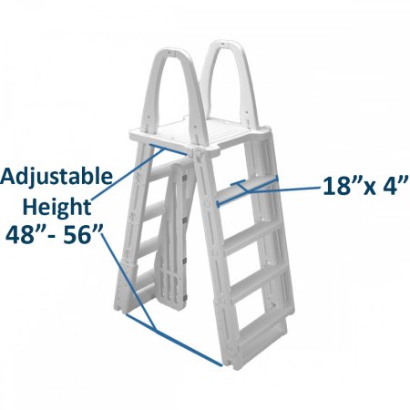 Aqua Select® A-Frame Swing Up & Lock Ladder for Above Ground Pools