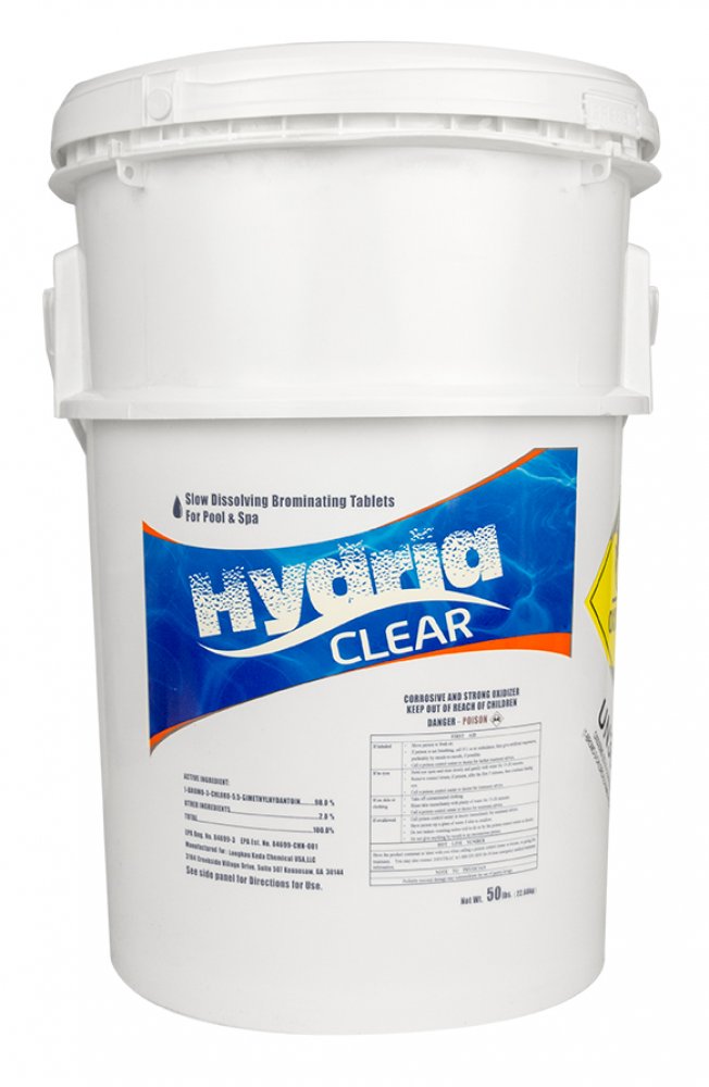 Hydria Clear 1" Bromine Tabs In Bucket