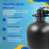 Rx Clear® Pro II Filter System W/ 1.5 Hp Above Ground Pool Pump Infographic