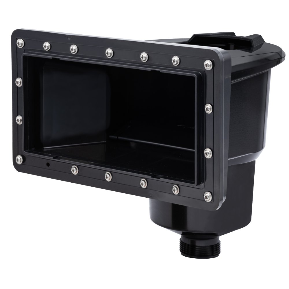 Carvin® Skimtech 500™ Black Wide-Mouth Skimmer For Above Ground Swimming Pools