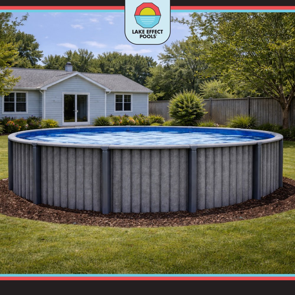Santa Catalina™ by Lake Effect® 15' x 52" Round Above Ground Pool Kit