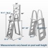 Aqua Select® A-Frame Swing Up & Lock Ladder for Above Ground Pools