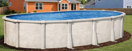 Fallston by Lake Effect Pools® Oval Above Ground Pool Kit