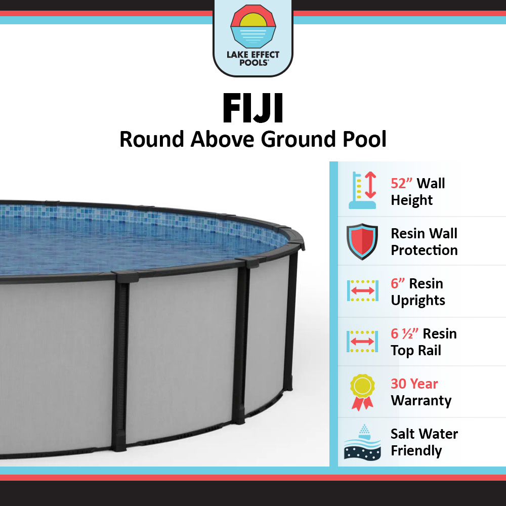Fiji by Lake Effect Pools® Round Above Ground Pool Kit