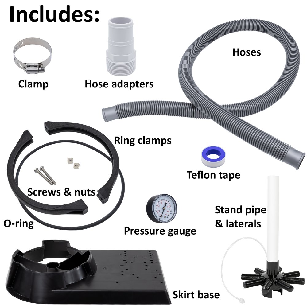 Rx Clear® Multiport Sand Filter Tanks w/ Long Base (Various Sizes)