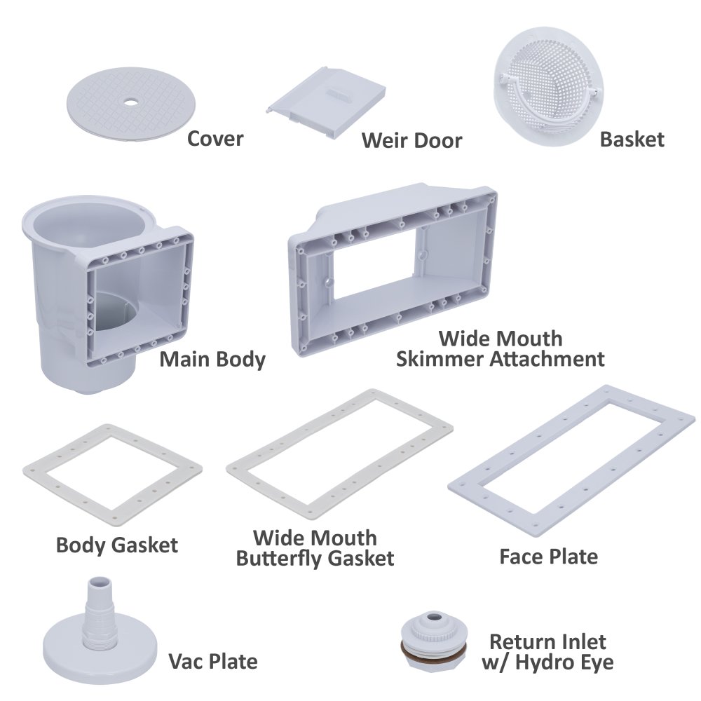 Rx Clear&reg; Wide Mouth Skimmer for Above Ground Swimming Pools