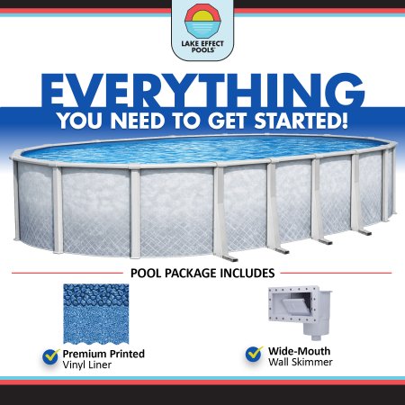 Lifestyle by Lake Effect Pools® Oval Above Ground Pool Kit With 54" Wall