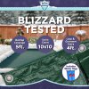 Buffalo Blizzard&reg; Supreme Green/Black Winter Cover with Waterbags -  Rectangular Pools