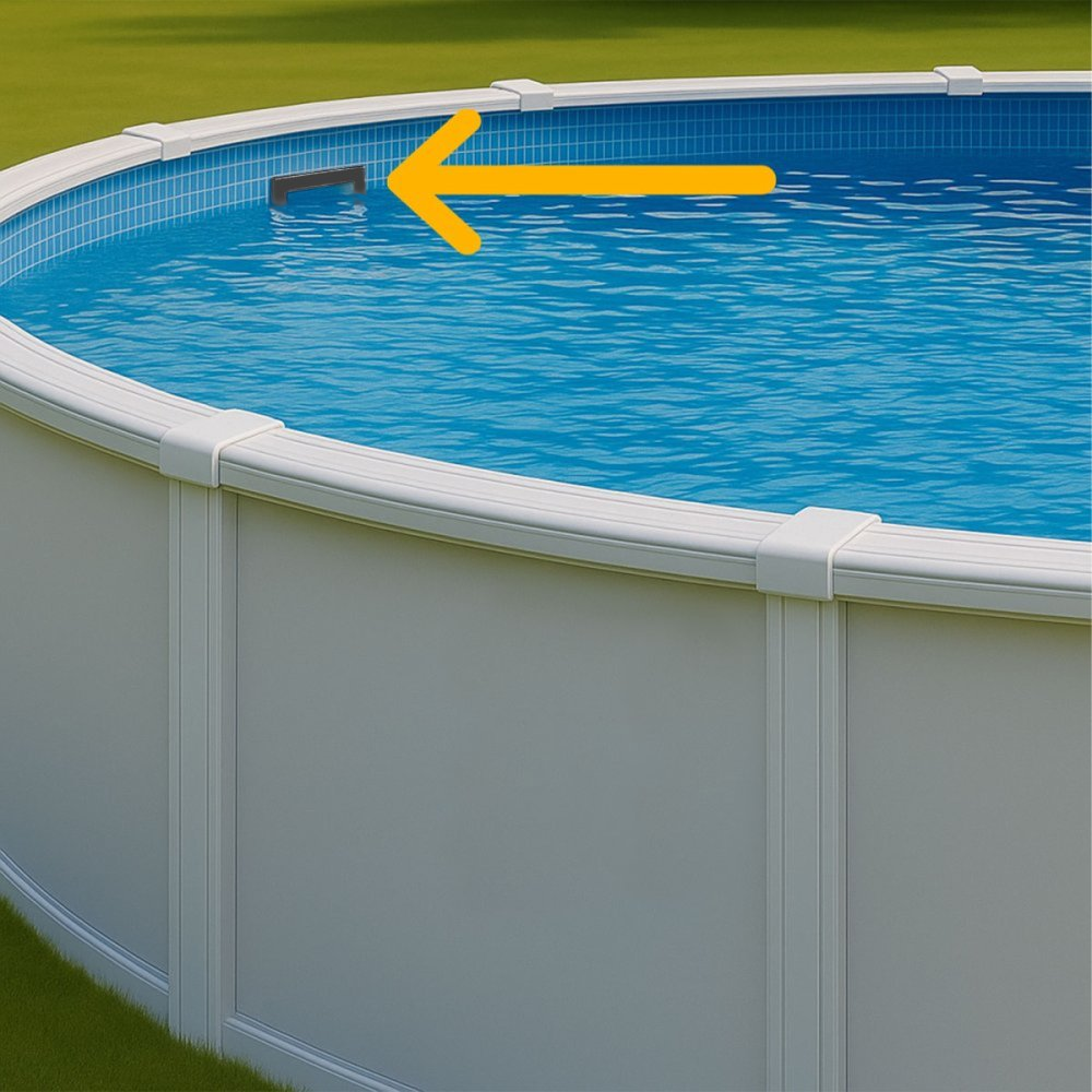 Rx Clear® Wide-Mouth Skimmer for Above Ground Swimming Pools (Various Colors)