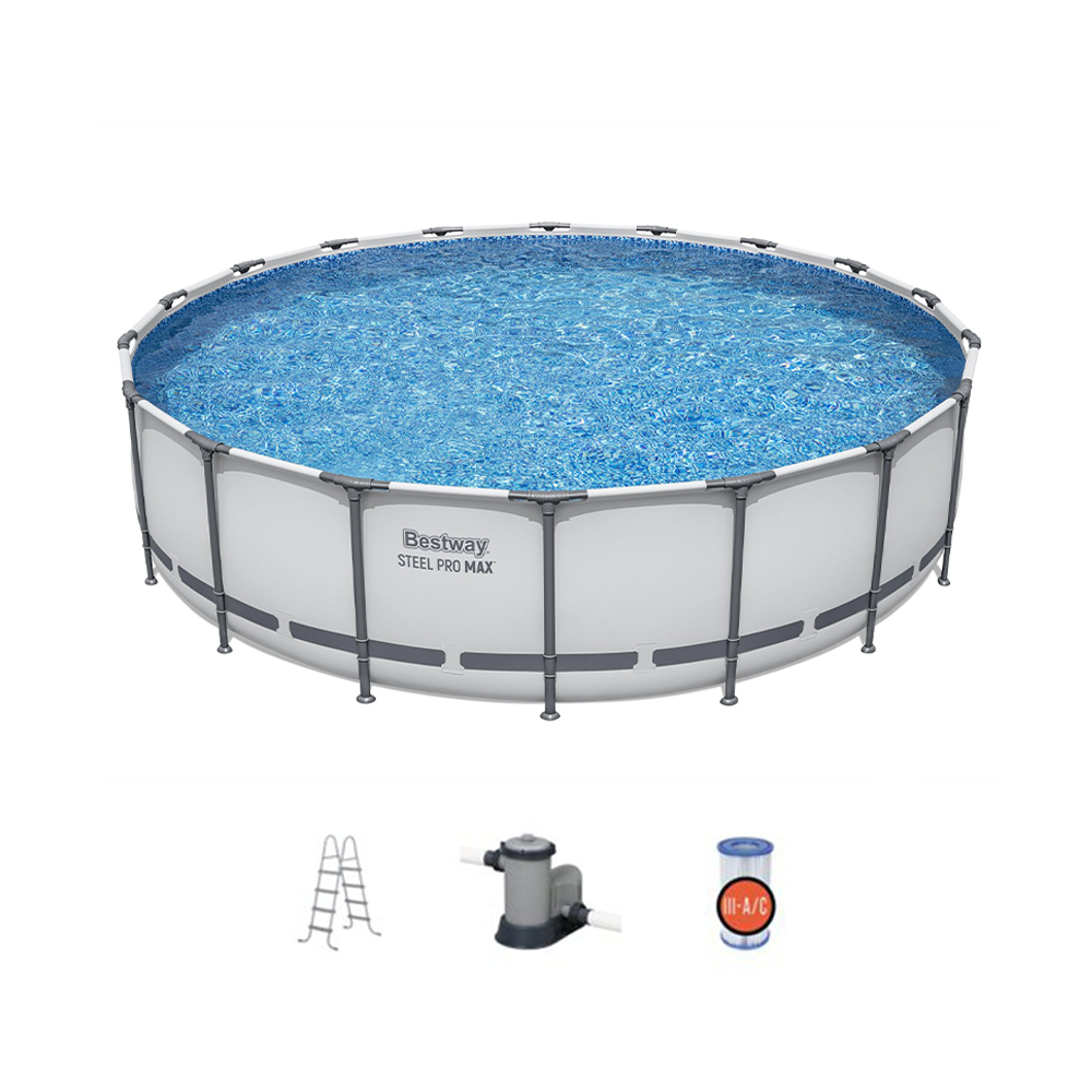 Bestway® Steel Pro MAX 15' x 48" Round Above Ground Pool Kit (Cover Not Included)