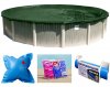 Buffalo Blizzard&reg; Ripstopper&reg; Green Winter Cover w/ Closing Kit - Round Pools