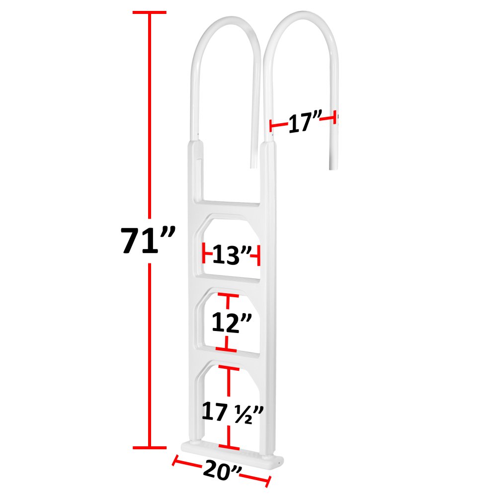 Aqua Select® Aruba Aluminum Above Ground In Pool Ladder