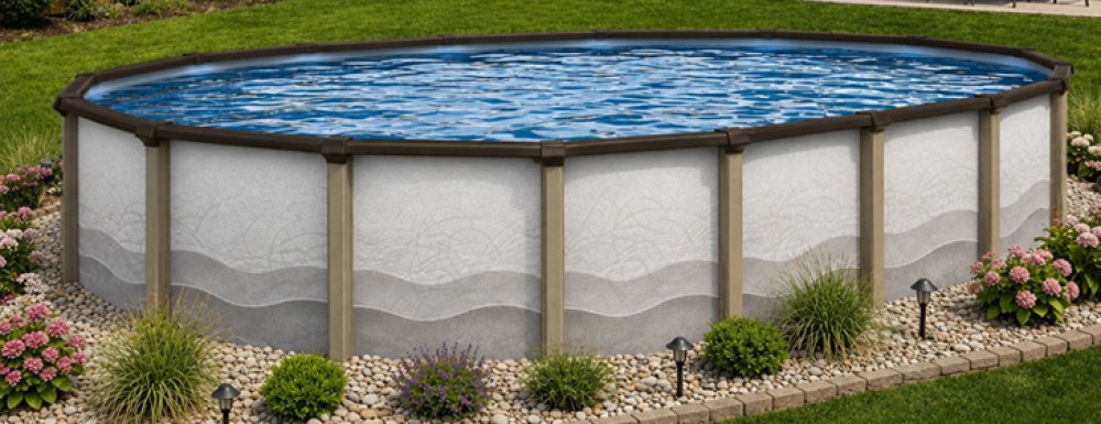 Cozumel by Lake Effect Pools® Oval Above Ground Pool Kit