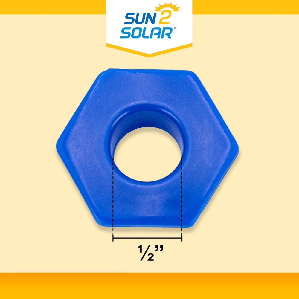 Sun2Solar® Quick Drain Grommet System - Set of 6 (Blue)