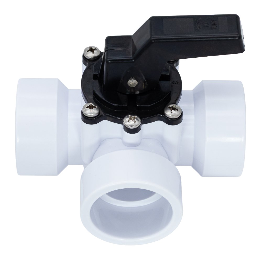 3-Way Ball Valve with 1-1/2" Slip