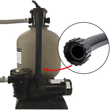 Rx Clear® Replacement PVC Hose for Rx Clear® Radiant Sand Filters (Various Filter Sizes)