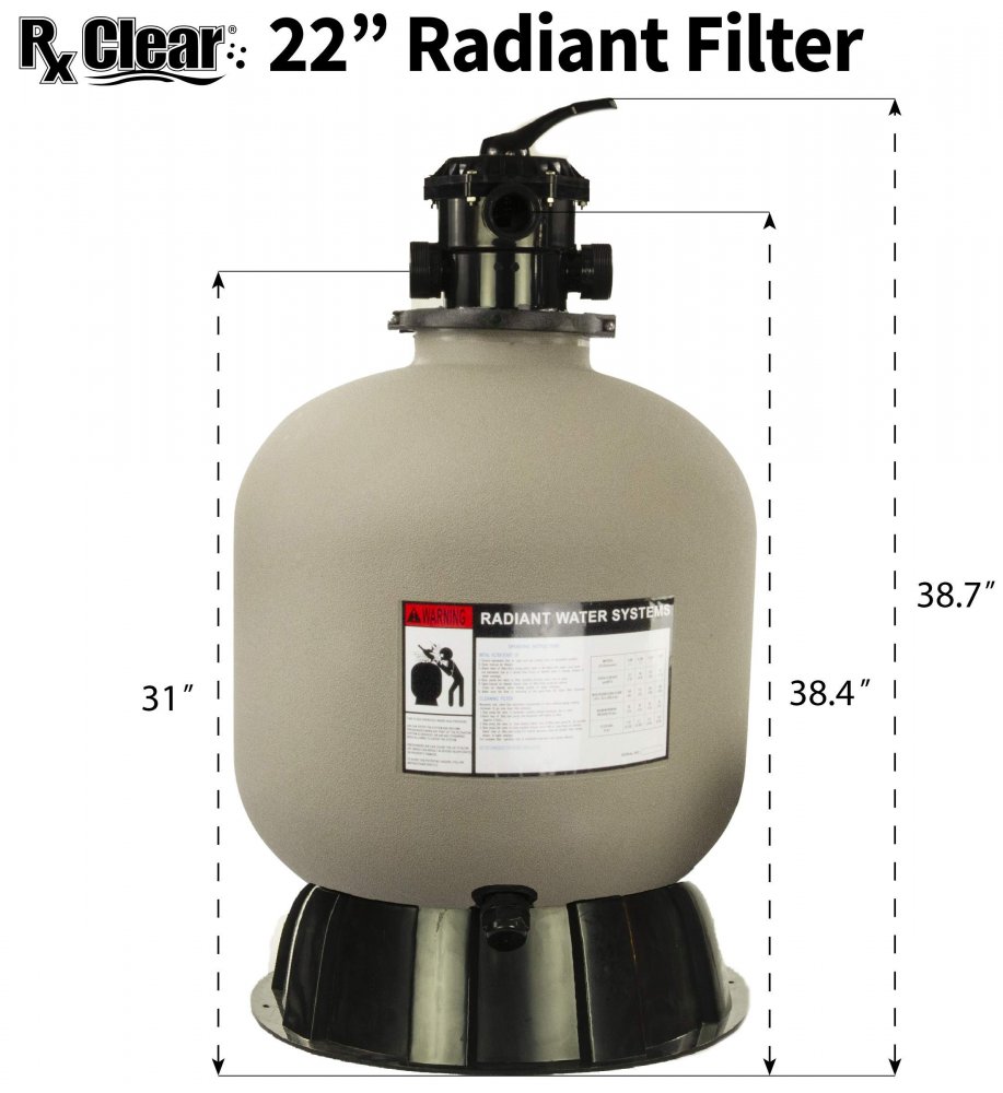 Rx Clear® 22" Radiant Sand Filter