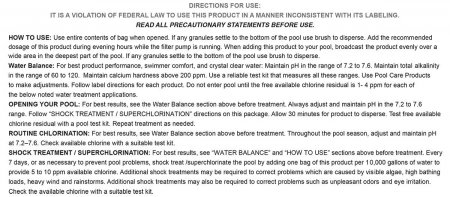 Directions For Use Dry Tec Shock