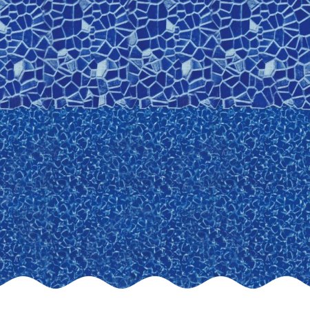 SmartLine&reg; 24' Round Cracked Glass Overlap Liner 48" / 52" H, 20 Gauge
