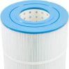 White Pool Filter Cartridge with Blue Plastic End With Ridges