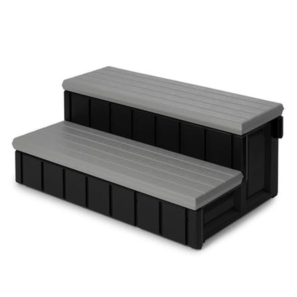 Leisure Accents Storage Step - Grey/Black