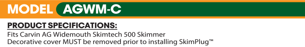 The Skimmer Plug™ Winter Skimmer Seal (Various Sizes)