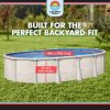 Fallston by Lake Effect Pools® Oval Above Ground Pool Kit