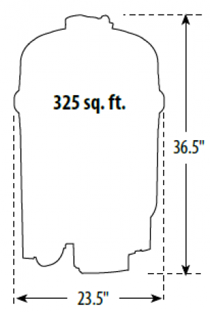 Crystal Water 325 Sq Ft Cartridge Filters Measurements