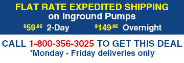 Flat rate shipping on all pumps