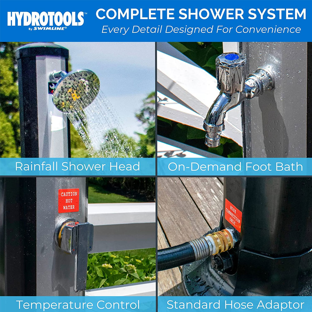 HydroTools&trade; by Swimline&reg; 7' Outdoor Niagara Solar Shower