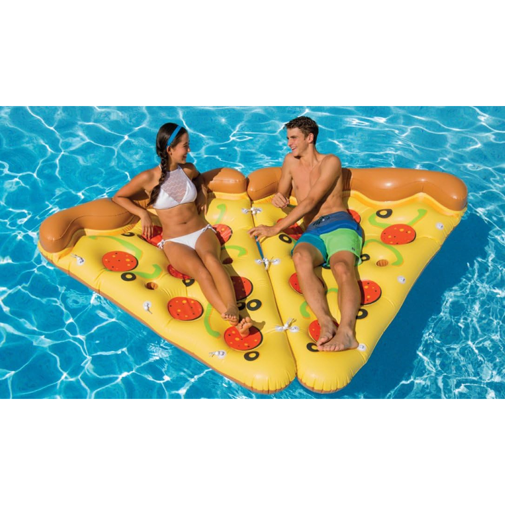 Aqua Select® Floating Pizza Slice with Cup Holders