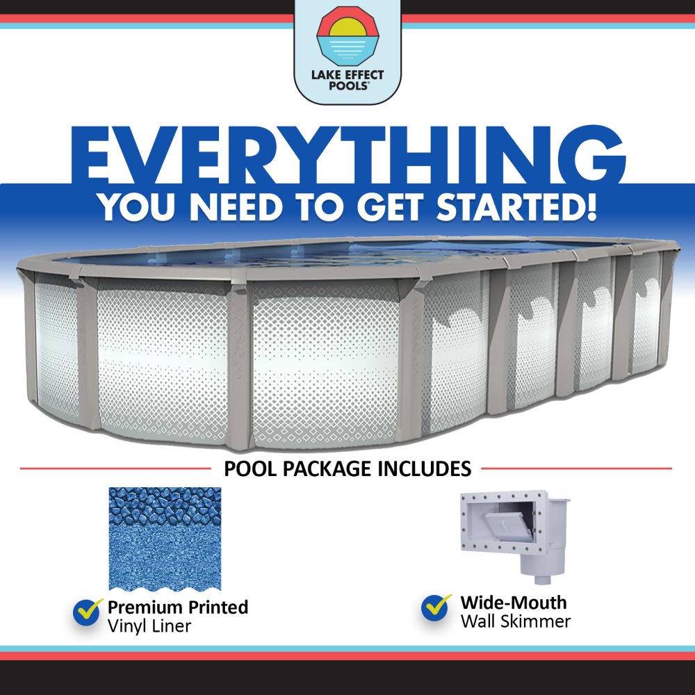 Grand Cayman by Lake Effect Pools® Oval Above Ground Pool Kit