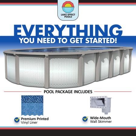 Grand Cayman by Lake Effect Pools® Oval Above Ground Pool Kit