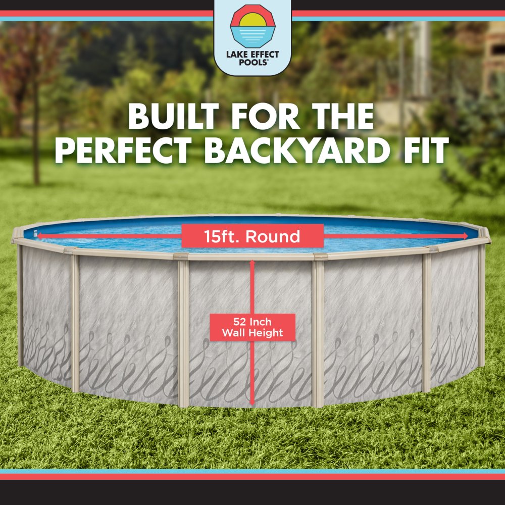 Lake Effect Pools® Meadows Reprieve Round Above Ground Pool Kit