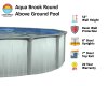 Aqua Brook by Lake Effect Pools® Round Above Ground Pool Kit