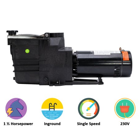 Rx Clear® Super-Flo Inground Pool Pump 1 ½ THP