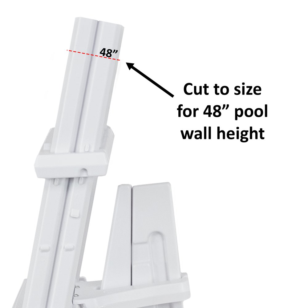Aqua Select&reg; Heavy Duty Resin In Pool Ladder w/ Entrapment Barrier