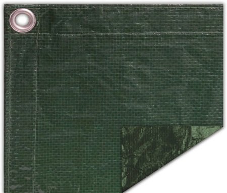Buffalo Blizzard® Supreme Green Winter Cover for a 16' x 32' Rectangle Pool with 4' x 8' Center End Step