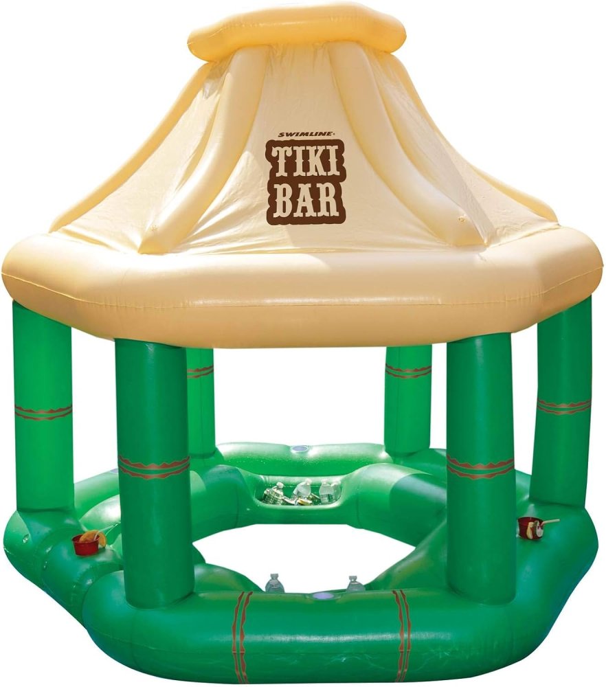 Swimline®  Tropical Inflatable Swim Up Tiki Bar